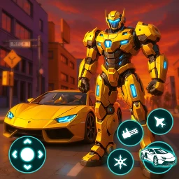 Robot City War: Car Transform simgesi